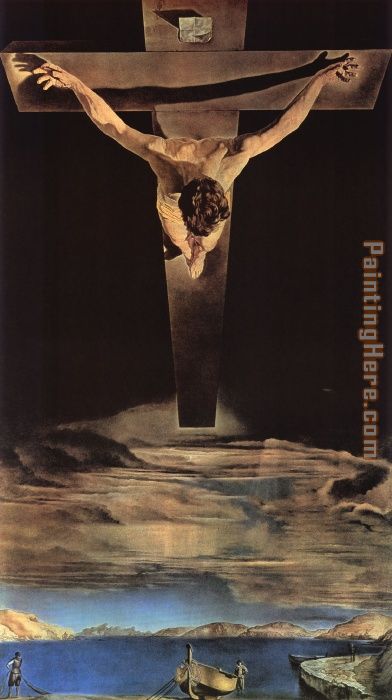 Christ of saint john of the cross painting - Salvador Dali Christ of saint john of the cross art painting
